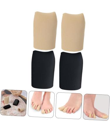 2 Pairs Gel Toe Covers for Corns - Silicone Toe Sleeves for Comfort - 4x2.7cm - Buy Online on GoSupps.com