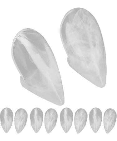 10 Transparent Harz Cosplay Tooth Prosthetics - Artificial Teeth for Halloween Party Decoration - 15mm - Buy Online on GoSupps.com