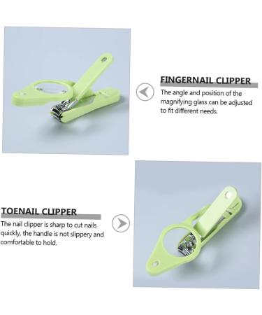 FRCOLOR 1pc Nail Clippers Puppy Nail Nail Clipper with Magnifier Fingernails Clippers Cuticle Clippers Pet Claw Clippers Pet Nail Clipper Cat Claw Man Scissors Stainless Steel Large 15*4.5*1.6cm Green - Buy Online on GoSupps.com