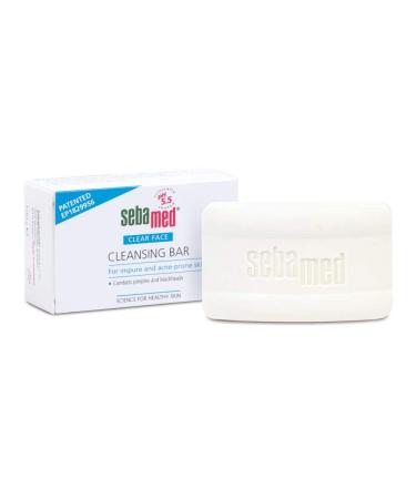 Sebamed Clear Face Teenage Cleansing Bar 100g - Effectively Reduces Pimples and Blackheads - For Impure and Acne Prone Skin 3.52 Ounce (Pack of 1)