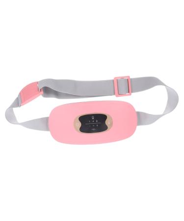 minkissy 1 Set Heating Waist Massager Belt for Menstrual Cramps Relief Portable Electronic Heating Pad Low Noise Vibration Massage Comfortable Warmth for Abdominal Discomfort Fashionable