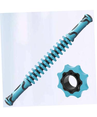 Healeved Muscle Massage Stick - Blue Yoga Wheel Massager 45x5CM | International Shipping Available - Buy Online on GoSupps.com