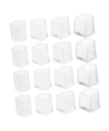 TENDYCOCO 16 Pairs High Heels Heel Cover Pvc Latin Shoes Non-slip