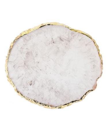 Brushes Nail Art Palette Round Resin Nail Art Palette Gel Polish Pigment Mixing Holder Gray