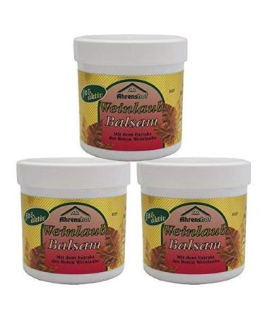 12 x 250ml Ahrenshof Red Vine Leaf Balm for tired legs and veins Vine Leaf Gel