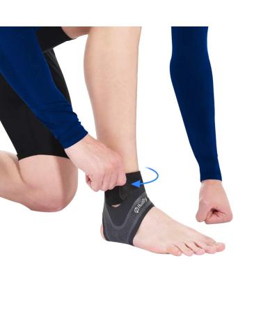Hually One Pair Adjustable Ankle Support Ankle Support Breathable Open Heel Adjustable Size Ankle Brace for Men Women Foot Pr - Buy Online on GoSupps.com