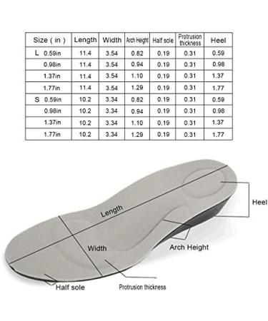 Height Increase Orthotic Insoles - Full Length Arch Support Inserts (Size 8.5-11.5) for Sports & Daily Use - Buy Online on GoSupps.com