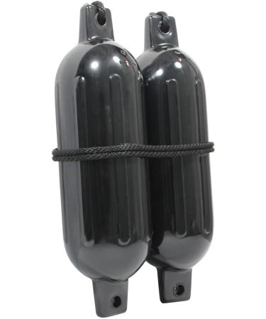 Extreme Max 3006.7375 BoatTector Inflatable Fender Value 2-Pack - 4.5" x 16"  Black Black 4.5" x 16" - Buy Online on GoSupps.com