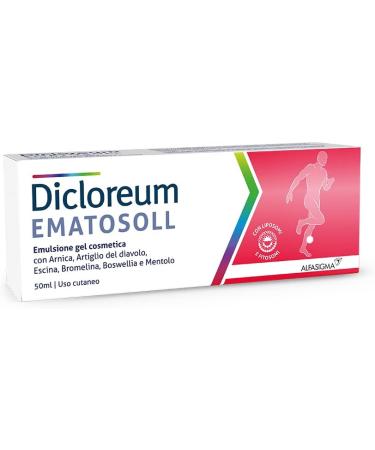Buy Alfasigma Dicloreum Ematosoll Gel 50 ml | Fast International Shipping for Pain Relief - Buy Online on GoSupps.com