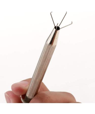 Professional 4 Prong Diamond Stone Tweezers | Precision Bead Pick Up Tool for Jewelry Making - Buy Online on GoSupps.com