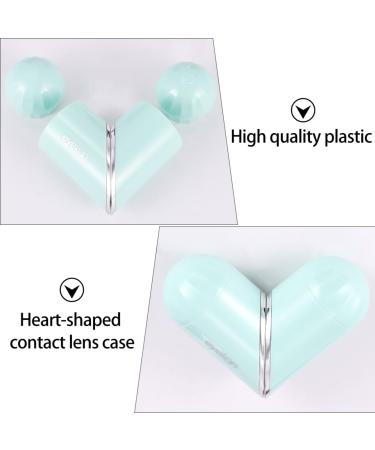 Shop Homsfou Heart-Shaped Colored Contact Lens Holder Case - Easy Stylish & Convenient 9.5x3cm Container for International Shipping - Buy Online on GoSupps.com