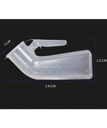 GRISDEPPD Urinal Men's Urinal 1000Ml Thick Plastic Men's Potty Bottle with Screw - Buy Online on GoSupps.com