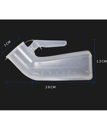 Mobile Toilet Potty Pee Urine Bottle Urinal Men's Urinal 1000Ml Thick Plastic Men's Potty Bottle with Screw - Buy Online on GoSupps.com