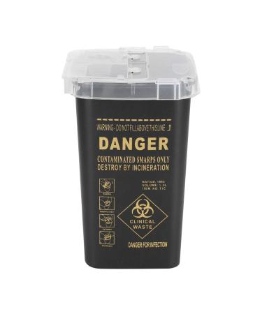 Buy Disposable Blade Waste Box 1L - Black Plastic 10x10x15.5 cm for Safe Disposal | International Shipping Available - Buy Online on GoSupps.com