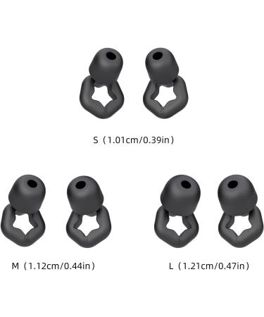 Buy Premium Ear Plugs for Noise Reduction - Soft Silicone for Sleep Travel & Concerts - S/M/L Sizes 25-35dB (Black - Buy Online on GoSupps.com
