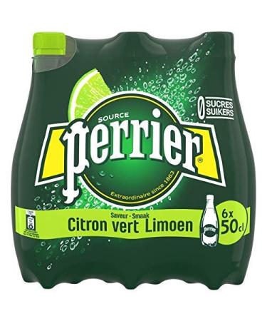 Perrier Sparkling Water Lime Flavor 6 x 50 ml