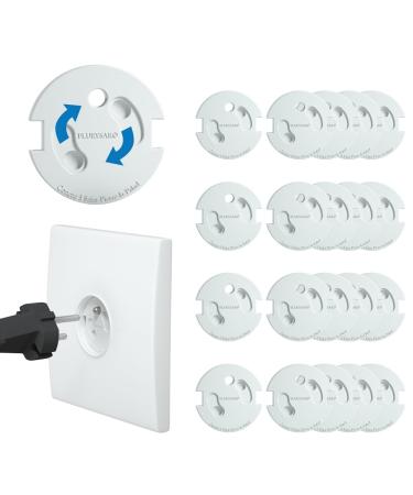 (20) Cache Preise B b Fran ais - R volutionnaire Protections lectrique Flurysar Proprise: M canisme Tournant Adh sif 3M (Sans Cl s) Pour La S curit Enfant Domestique Couvercle de la Prise Courant