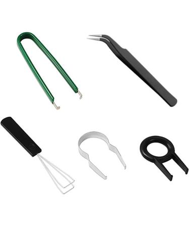 Bydezcon 5 in 1 Computer Mechanical Keyboard Cleaning Tool Set with Keycap Puller Switches Extractor and Anti-Static Tweezers Keycap Puller Switches Cleaning Tool Laptop Accessory Computer Accessory - Buy Online on GoSupps.com