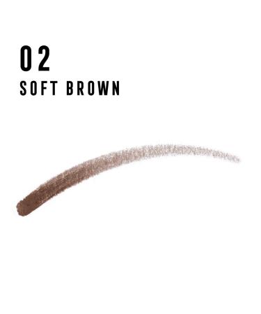 Max Factor Real Brow Fill & Shape Pencil 02 Soft Brown | 10g - Enhance Your Brows for Perfect Definition - Buy Online on GoSupps.com