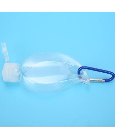 Refillable Travel Bottle 50ml Travel Empty Squeeze Bottle with Keychain Transparent Plastic Flip Cap Containers for Cosmetic Hand Sanitizer (Leaf Shape) - Buy Online on GoSupps.com