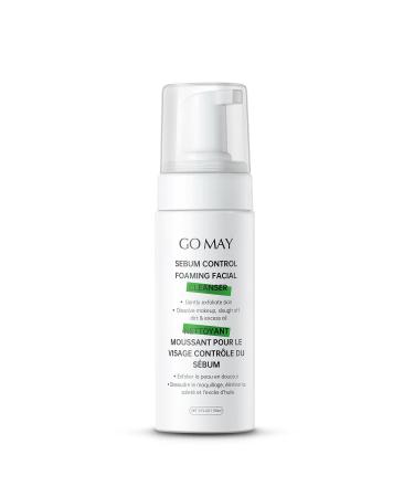 GO MAY Sebum Control Foaming Facial Cleanser FC01 | Achieves Clear Skin | Gentle Cleansing Formula | Everyday Skin Cleanser | 5 FL.OZ