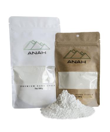 ANAH Premium Hand Chalk. Designed for Athletes, Rock Climbing, Tennis, Weight Lifting and Gym Professionals. for Sensitive Skin ANAH Presents The New Version of Hand Chalk. 3.5oz/100g