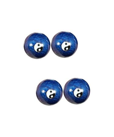 JECOMPRIS 2 sentences Asian hand meditation bell game baoding balls for the hands jade-ei massage ball health balls baoding balls healthcare massage globe cloisonne fitness mx2pcs bluex2stk