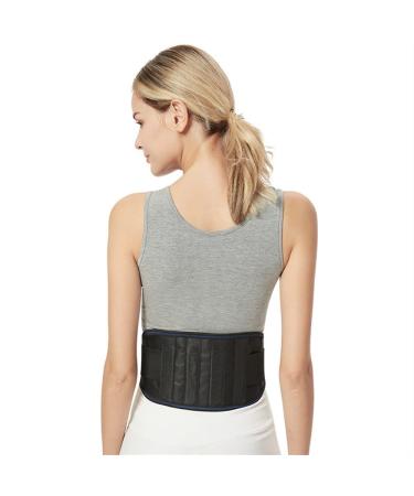 Adjustable decompression belts for the lumbar spine waist support Self -warming magnetic field therapy back support for men and women pain relief waist protection (color: black size xxl black