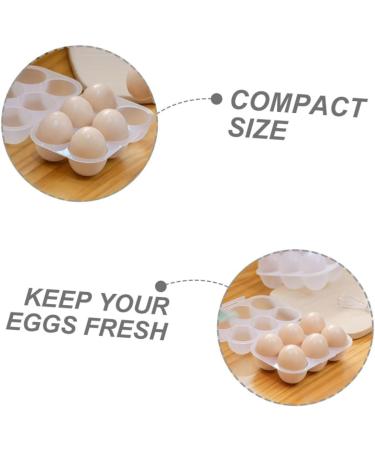 Zerodeko 2pcs Egg Storage Box Plastic Trays Eggs Fridge Egg Holder Egg Holder Dispenser Flat Shoes Organizer - Buy Online on GoSupps.com