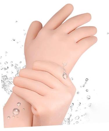 POPETPOP 1pair Long Moisturizing Gloves Hand Moisturizing Gloves Grooming Glove Spa Gloves Overnight Moisturizing Gloves Gel Cotton Gloves for Dry Hands Girl Remover Sebs Women's - Buy Online on GoSupps.com