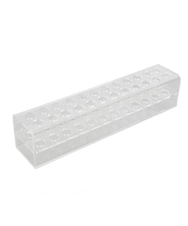 Jauarta Tweezers Holder Stand 24 Holes Storage Large Capacity Rectangular Eyelash Tweezers Display Rack