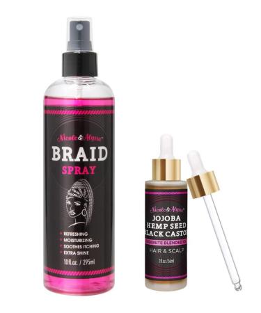 Nicole & Alyssa Braid Spray/Hair and Scalp Oil Combo