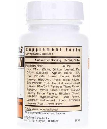 Systemic Formulas Mpc Prostata Corrector 60 Capsules Bio Function #72. Healthy Prostate Gland Support Formula Healthy Circulation Supplement. - Buy Online on GoSupps.com