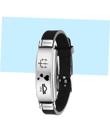 TENDYCOCO Couple Bracelet Stainless Steel Bracelet Twelve Constellations Bracelet Silicone Bracelet Finger Ring Bracelet Bangle Bracelets Bracelet for Couples Lovers Fashion Jewelry - Buy Online on GoSupps.com