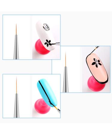 3-Piece Nail Brush Set - 7/9/11 mm Nail Liner Tools for Art & Design | Perfect for Nail Art Enthusiasts - International Shipping Available - Buy Online on GoSupps.com