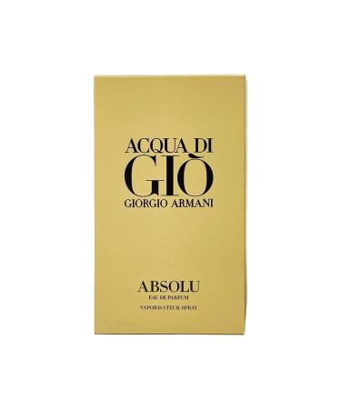 GIORGIO ARMANI Acqua Di Gio Absolu Eau De Parfum Spray 4.2 Oz - Woody Aromatic Scent for Men - Buy Online on GoSupps.com