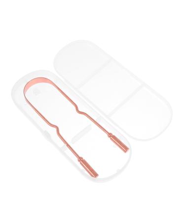 1 Set Brush and Scraper Copper Coating Brush Oral Care Scraper Scraper Unisex Oral Care Reusable Cleaning Brush