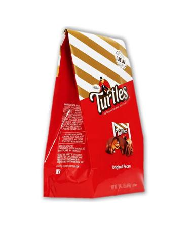 DeMet's Turtles Milk Chocolate Caramel Nut Cluster | Original Pecan | 17.5 oz Bag | Gooey Nutty Chocolate Cluster Shape - Buy Online on GoSupps.com