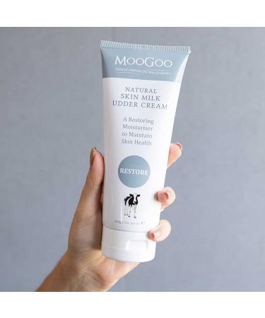 MooGoo Natural Skin Milk Udder Cream - Gentle Moisturizing for Sensitive, Dry, Itchy Skin - 200g - Cruelty-Free Hydrating Moisturizer for Face and Body - Buy Online on GoSupps.com