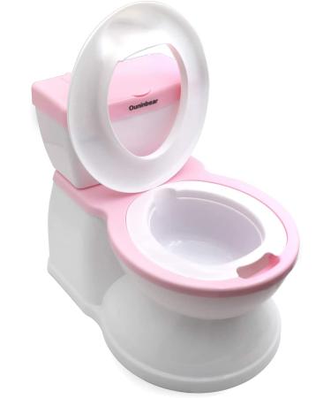 HTTMT Pink Training Toilet Seat Chair for Baby Toddler Kid Boys & Girls | Life-Like Flushing Sounds | Side Push Flushing | ET-BABY006-Pink - Buy Online on GoSupps.com