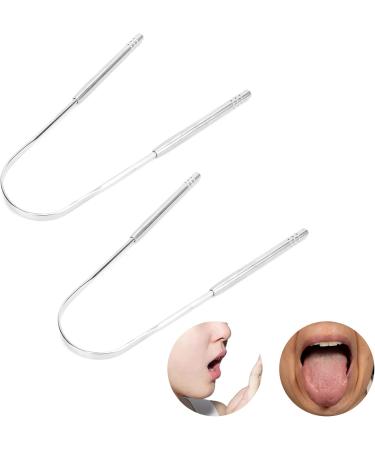 U-Shaped Stainless Steel Tongue Scraper | Effective Bad Breath Removal & Oral Health Protection - Buy Online on GoSupps.com