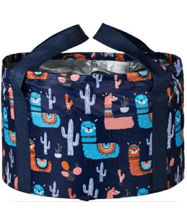 Rongweiwang Foldable Foot Bath Basin - Portable Large Capacity Feet Spa & Wash Bag for Travel & Camping - Dark Blue - Buy Online on GoSupps.com