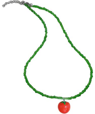SOUTHJIELING Cherry Strawberry Tomato Pendant Necklace - Fashion Jewelry Clavicle Chain with Pearl Charm | International Shipping - Buy Online on GoSupps.com