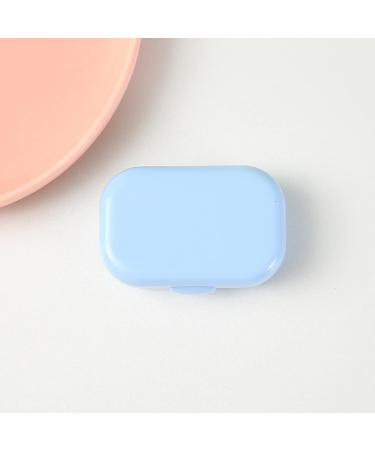 Psytfei Portable Contact Lens Case with Mirror - Travel & Home Storage Box (Blue) | Shop Internationally - Buy Online on GoSupps.com