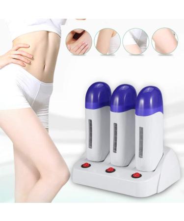 Roll on wax device electrical guard heat wax warmer with a base for depilation of legs and body for hair removal at home (triple waxing haterers) - Buy Online on GoSupps.com