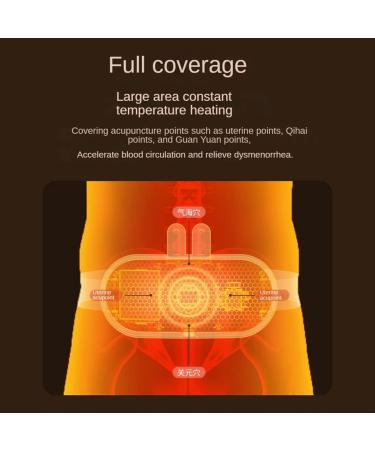 Qwertfeet Pink Heating Belt for Menstrual Pain Relief | Uterus Warmth & Heated Massage | International Shipping - Buy Online on GoSupps.com