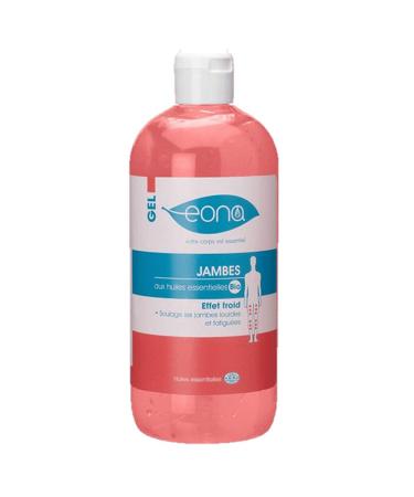 EONA GEL JAMBES BIO Aide soulager les Jambes Fatigu es Gel Jambes Effet Froid Base d'Huiles Essentielles Bio 500ml 500 ml (Lot de 1)