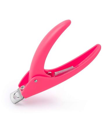 Dr.nail Acrylic Nail Clipper,False Nail Clippers Professional Nail Clippers for Acrylic Nails False Nails Cutter Nail Tip Clipper Nail Tip Trimmer Pink