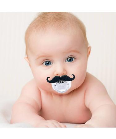 DDKY 3-Piece Beard Shape Pacifier - BPA-Free Silicone for 0-3 Years | International Shipping - Buy Online on GoSupps.com