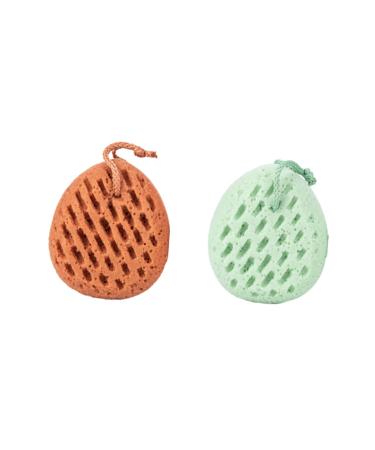 2pcs Wash Sponge Bath Loofah Bath Scrubber for Bath Sponge Scrubber Shower Loofah Sponge Back Loofah Exfoliating Towel Scrubbing Tool Back Scrubber Tool Baby Face As Shown